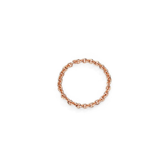 Anello Burato Linee ed Archi donna oro rosa maglie spesse CL452-1