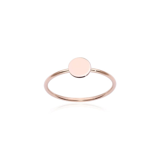 Anello donna Burato Paillettes oro rosa 18kt cerchio medio CL481-1
