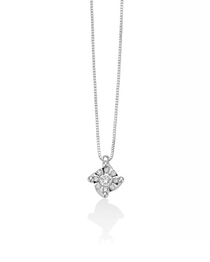 Collana con pendente della collezione Miluna Collier In Diamanti da donna in oro bianco 18kt con 9 diamanti di 0,102ct CLD4103