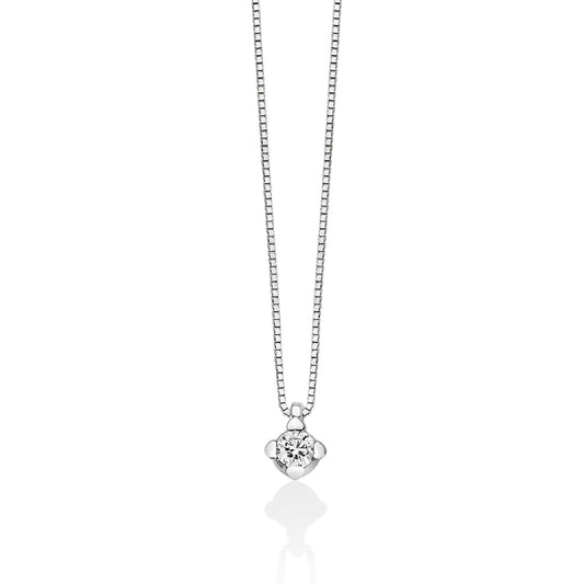 Collana punto luce donna Miluna Cuore oro bianco diamante 0,10ct griffe cuore CLD4125-010G7-1