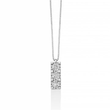 Collana donna Miluna Collier In Diamanti oro bianco 23 diamanti 0,085ct CLD4485-1