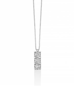 Collana con pendente della collezione Miluna Collier In Diamanti da donna in oro bianco 18kt con 23 diamanti di 0,085ct CLD4485