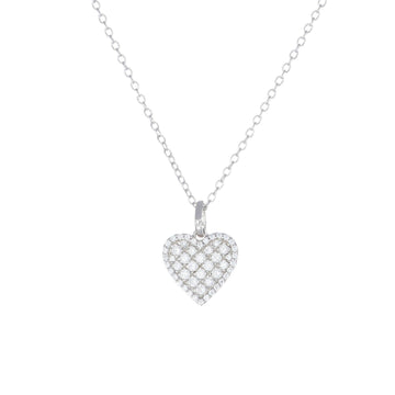 Collana donna Amen Amore argento con cuore di zirconi bianchi CLPCUBBBZ-1
