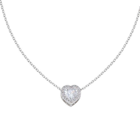 Collana donna Amen Amore in argento con cuore di zirconi CLPHHBBBZ-1