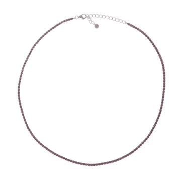 Collana donna Amen Tennis argento zirconi bianchi e marroni CLT2BMA-1