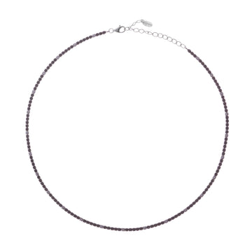 Collana donna Amen Tennis argento zirconi bianchi e neri CLT2BNB-1