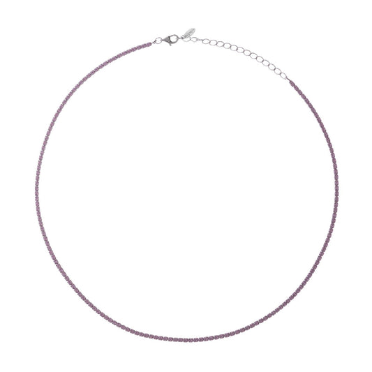Collana donna Amen Tennis argento zirconi rosa CLT2BRO-1
