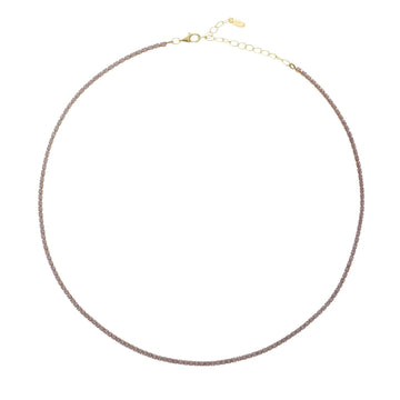 Collana donna Amen Tennis argento dorato zirconi bianchi CLT2GB-1