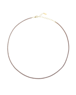 Collana girocollo tennis da donna Amen Tennis in argento 925 dorato con zirconi bianchi chiusura a moschettone CLT2GB