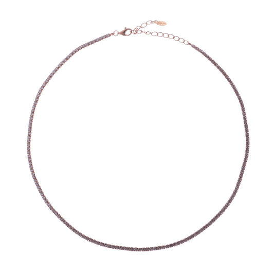 Collana donna Amen Tennis argento rosé zirconi bianchi CLT2RB-1