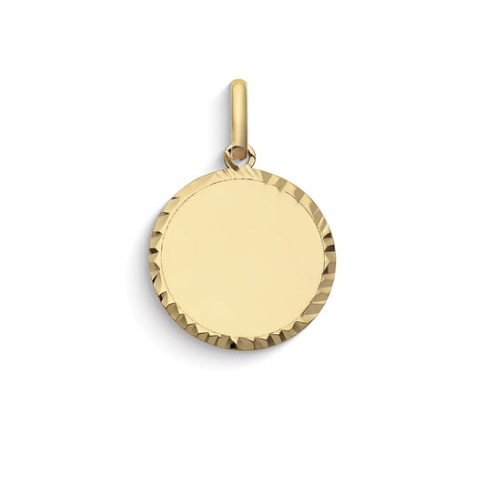 Ciondolo Comete Stella bag in oro giallo con simbolo rotondo MISURA UNICA