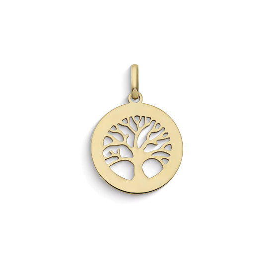 Ciondolo Comete Stella bag in oro giallo con albero della vita MISURA UNICA