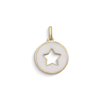 Ciondolo Comete Stella bag in oro giallo con stella grigia MISURA UNICA