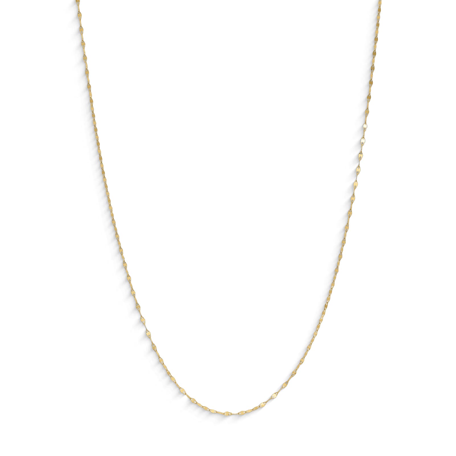 Collana girocollo Comete Stella bag in oro giallo catena 0,20mm MISURA UNICA