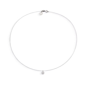 Collana girocollo Comete in oro bianco e diamante bianco 1ct MISURA UNICA