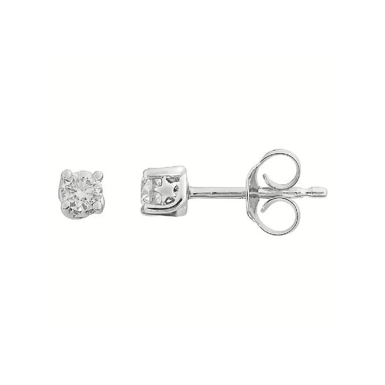 Orecchini Comete in oro bianco 18kt con diamante 0,3ct MISURA UNICA