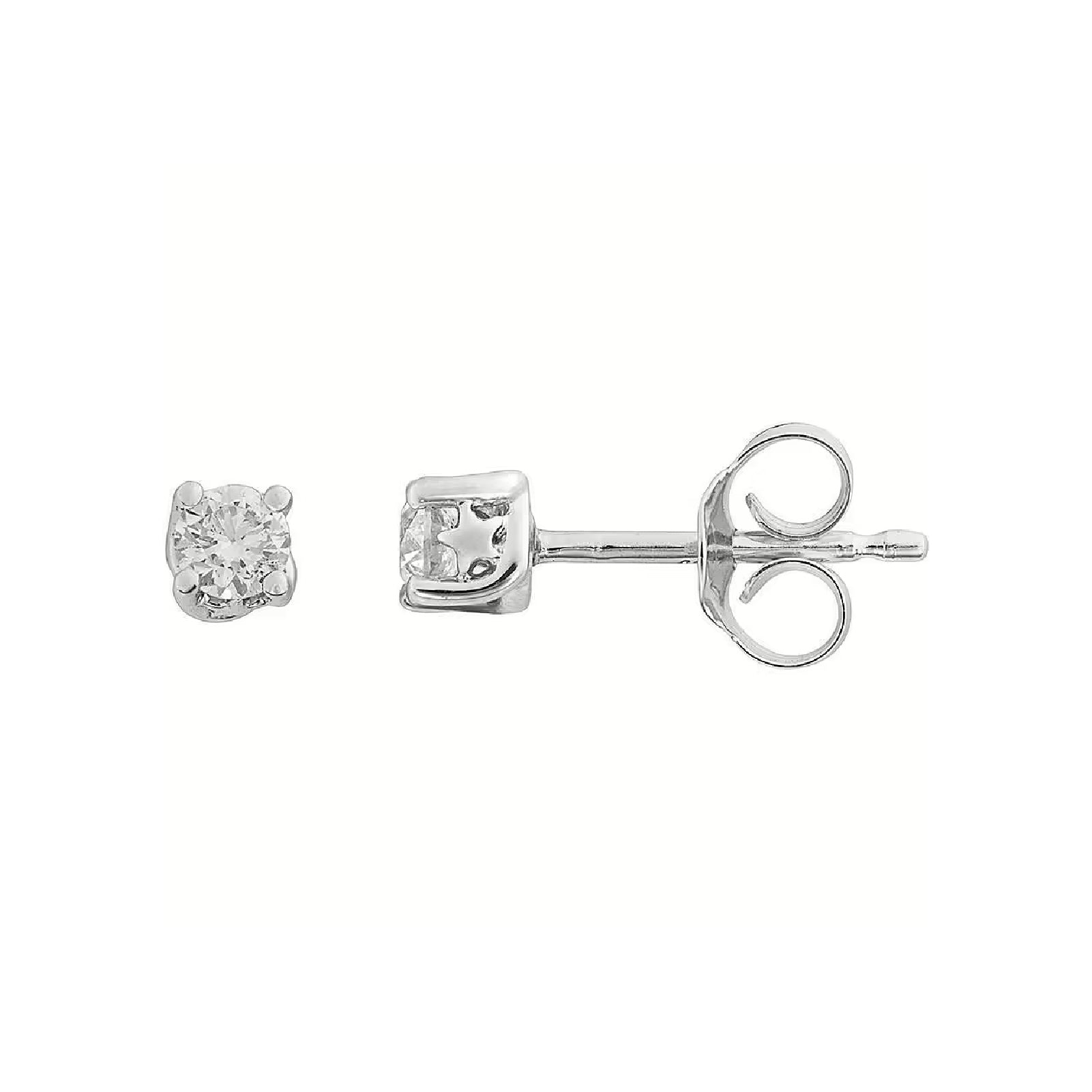 Orecchini Comete in oro bianco 18kt con diamante 0,3ct MISURA UNICA