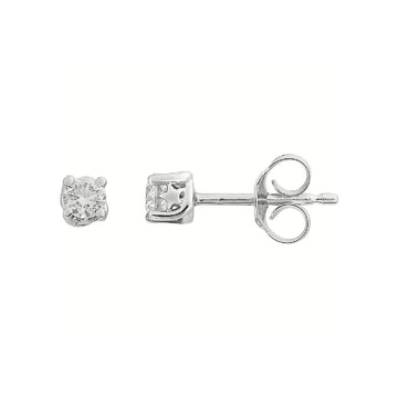 Orecchini Comete in oro bianco 18kt con diamante 0,3ct MISURA UNICA