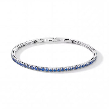 Bracciale tennis Comete in argento con zirconi bianchi 21 cm