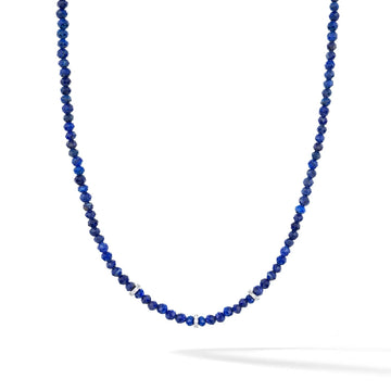 Collana girocollo Comete in argento con lapis blu e zirconi MISURA UNICA