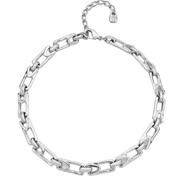 Collana donna Uno de 50 Brave lega metallica maglie geometriche COL1871MTL0000U-1
