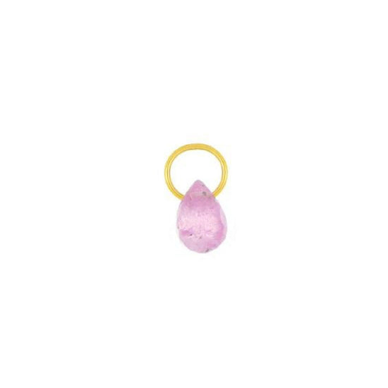 Ciondolo donna Maman et Sophie Aurum oro giallo goccia di zaffiro rosa 5mm COPRCGZR-1