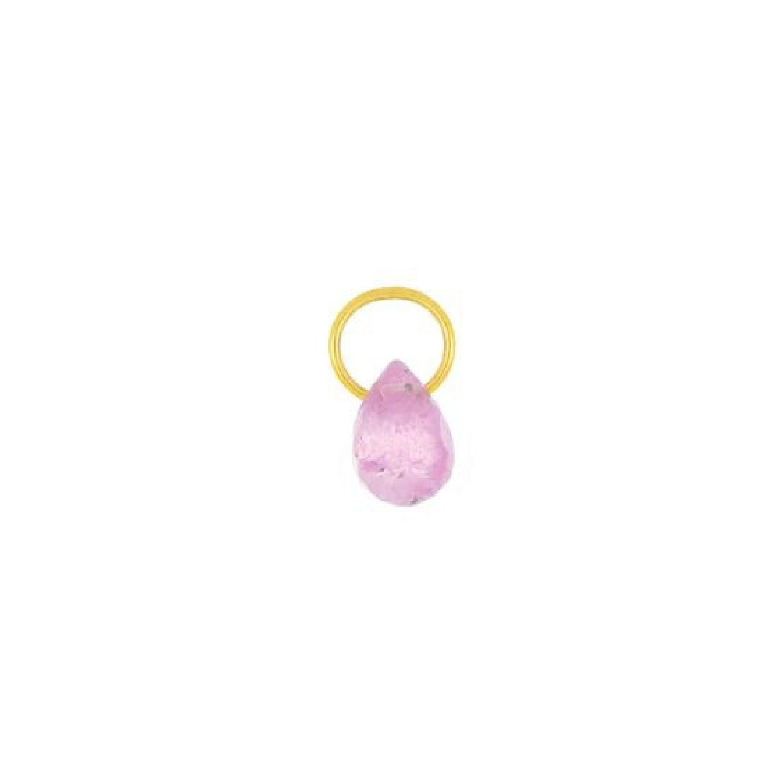 Ciondolo donna Maman et Sophie Aurum oro giallo goccia di zaffiro rosa 5mm COPRCGZR-1