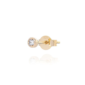 Orecchino punto luce Burato Solitaire donna oro e diamante 0,05ct CQ620-1
