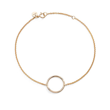 Bracciale Burato Linee ed Archi donna oro giallo con cerchio CQ815-1