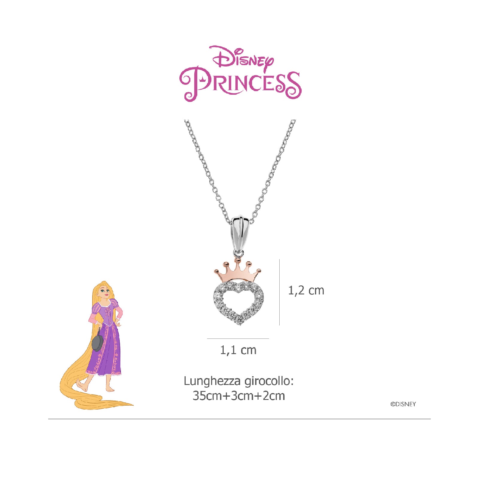 Collana Disney Preziosi Princess da donna e da bambina CS00003TZWL-P-CS