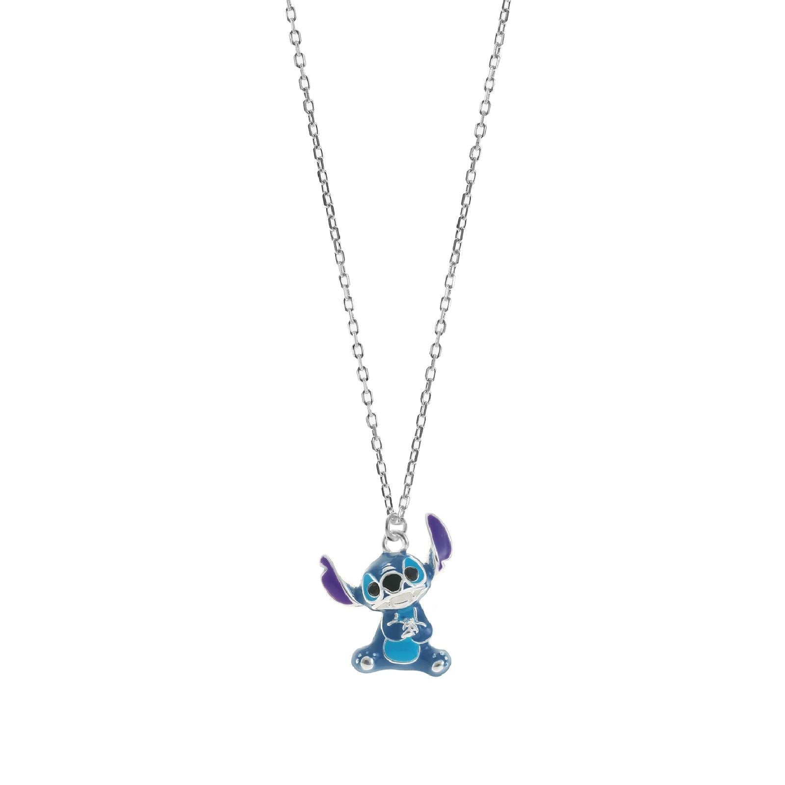 Collana girocollo Disney Stitch bambino/a argento con Stitch centrale CS00028SRHL-P-CS-1