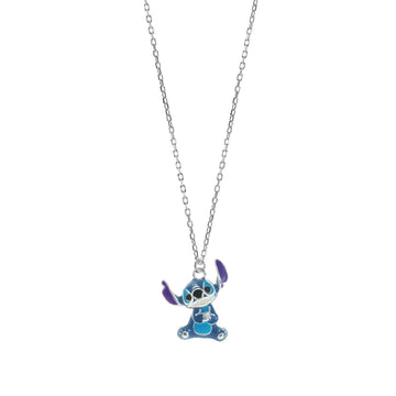 Collana girocollo Disney Stitch bambino/a argento con Stitch centrale CS00028SRHL-P-CS-1