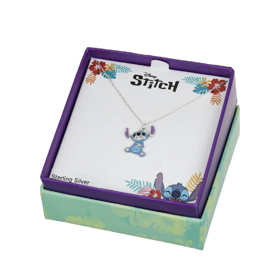 Collana girocollo Disney Stitch bambino/a argento con Stitch centrale CS00028SRHL-P-CS-4