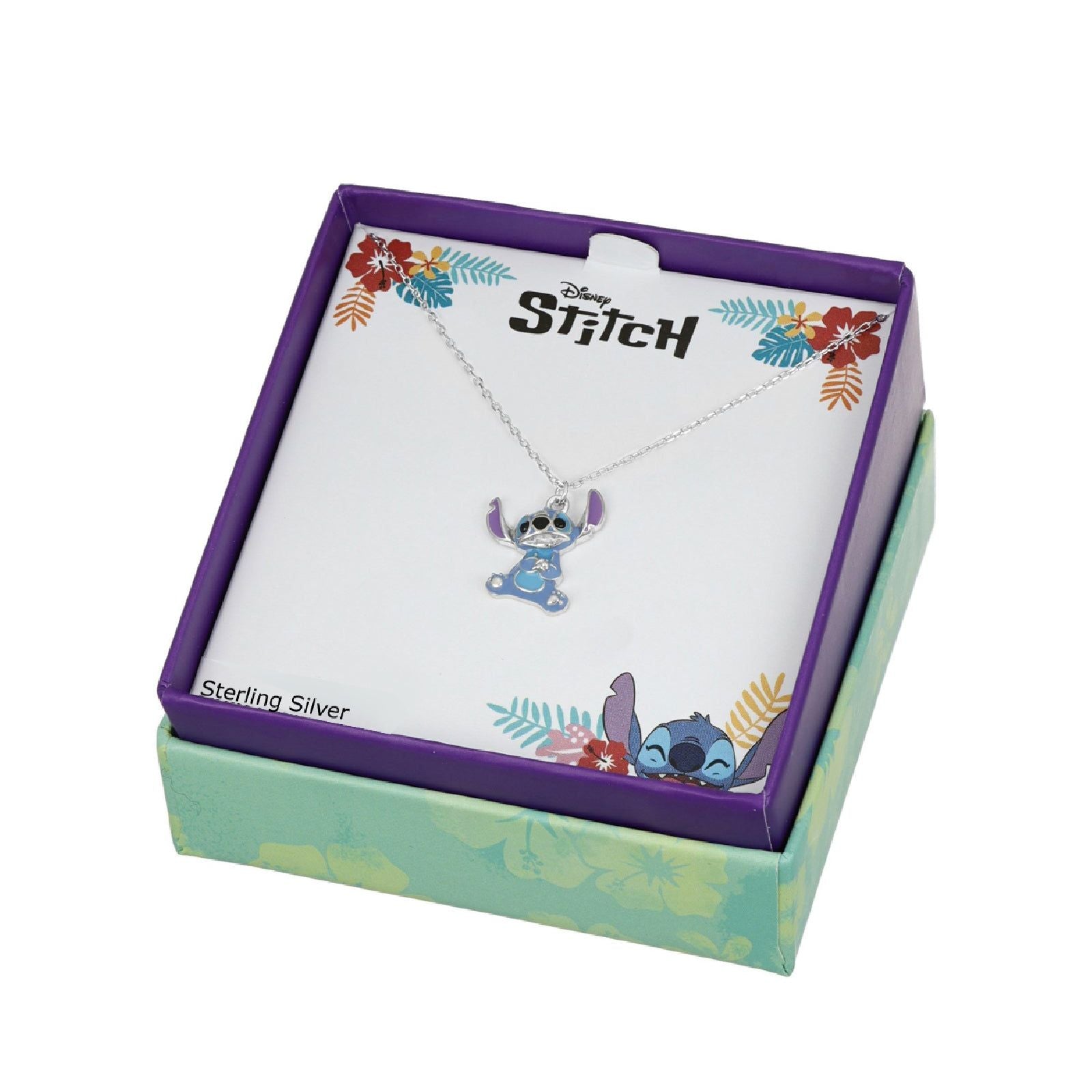 Collana girocollo Disney Stitch bambino/a argento con Stitch centrale CS00028SRHL-P-CS-4
