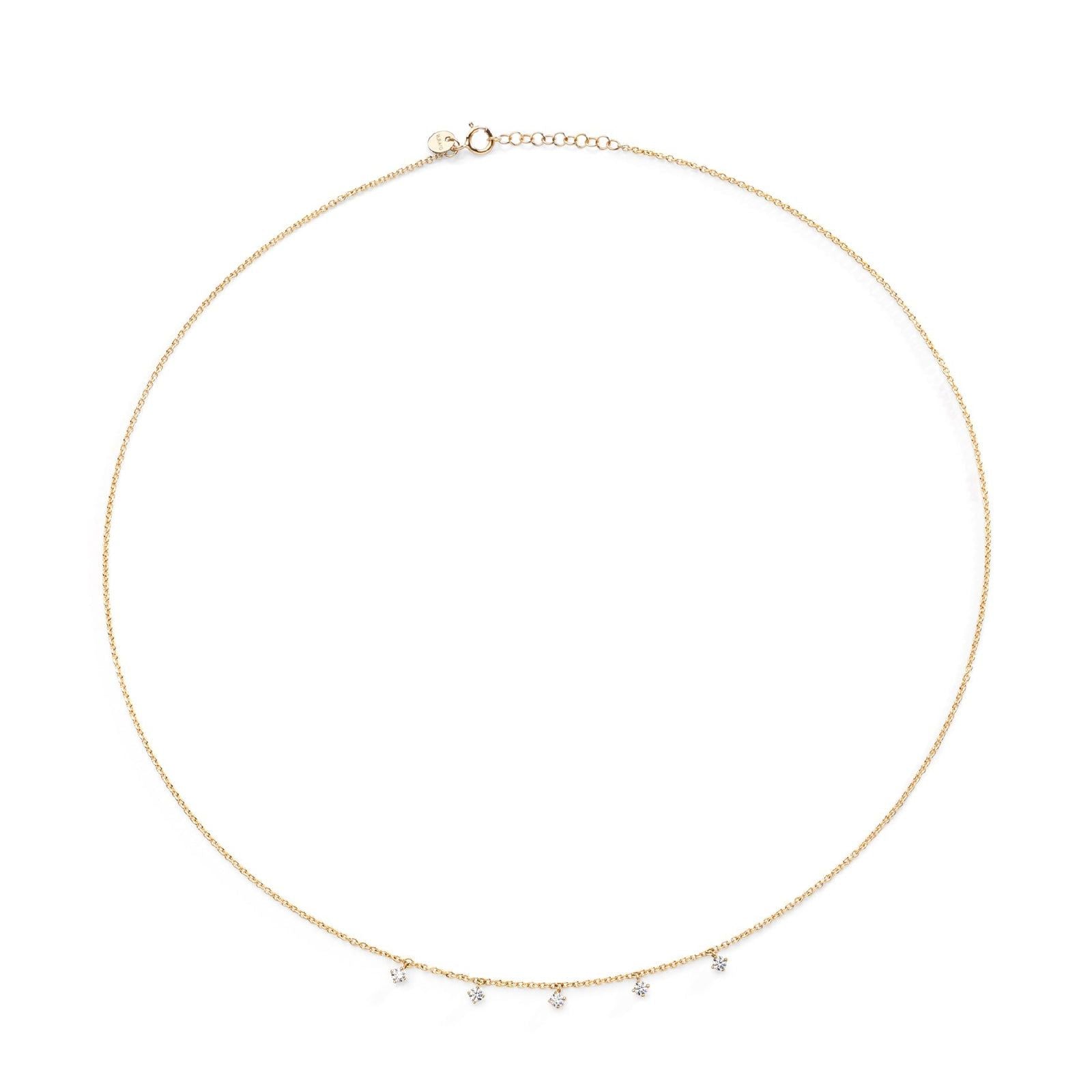 Collana Burato Solitaire donna oro con diamante 0,15ct CT396-1