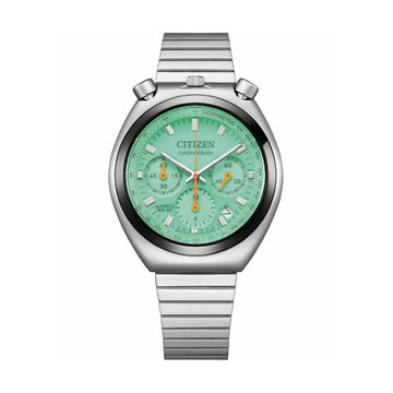 Orologio cronografo Citizen Luminous Brothers quadrante verde MISURA UNICA