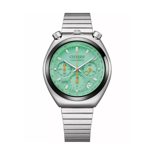 Orologio cronografo Citizen Luminous Brothers quadrante verde MISURA UNICA