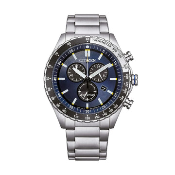 Orologio cronografo Citizen in acciaio con quadrante blu nero MISURA UNICA