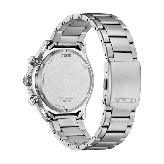 Orologio cronografo Citizen in acciaio con quadrante blu nero MISURA UNICA