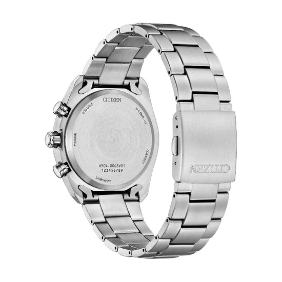 Orologio cronografo Citizen Super Titanio 2590 quadrante nero MISURA UNICA