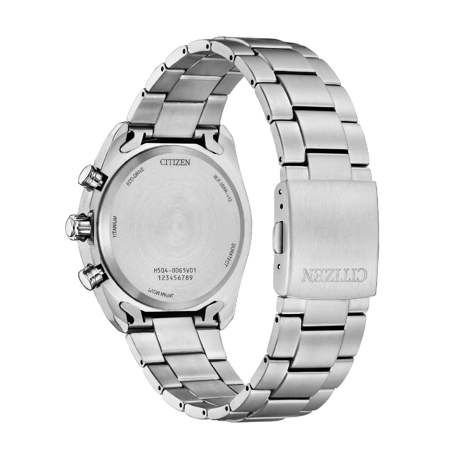 Orologio cronografo Citizen Super Titanio 2590 quadrante blu MISURA UNICA