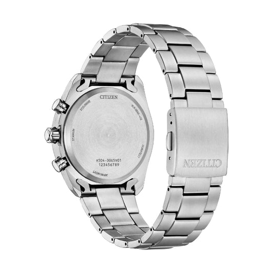 Orologio cronografo Citizen Super Titanio 2590 quadrante verde MISURA UNICA