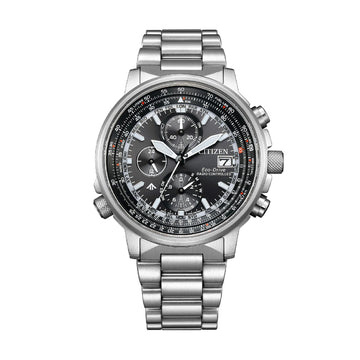 Orologio radiocontrollato Citizen con quadrante nero da uomo MISURA UNICA