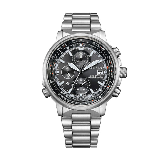 Orologio radiocontrollato Citizen con quadrante nero da uomo MISURA UNICA