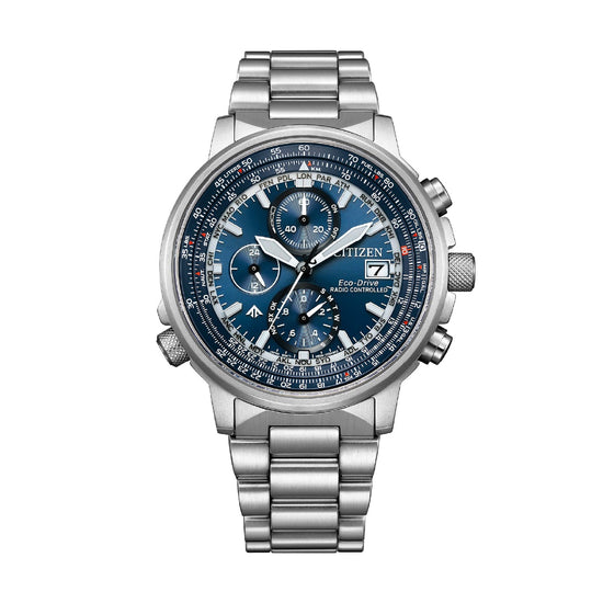Orologio radiocontrollato Citizen con quadrante blu da uomo MISURA UNICA
