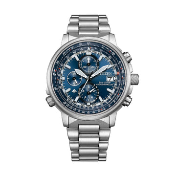 Orologio radiocontrollato Citizen con quadrante blu da uomo MISURA UNICA