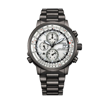 Orologio radiocontrollato Citizen con quadrante avorio da uomo MISURA UNICA