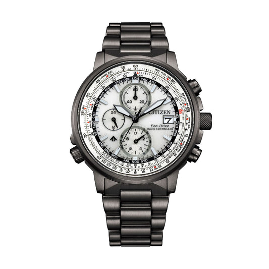 Orologio radiocontrollato Citizen con quadrante avorio da uomo MISURA UNICA