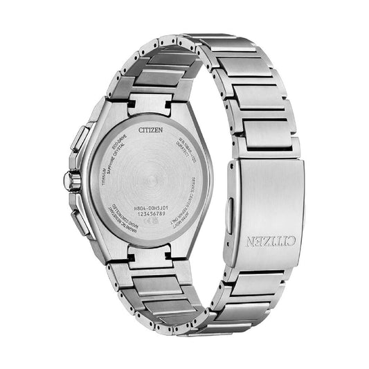 Orologio cronografo Citizen AT8 in supertitanio e nero MISURA UNICA