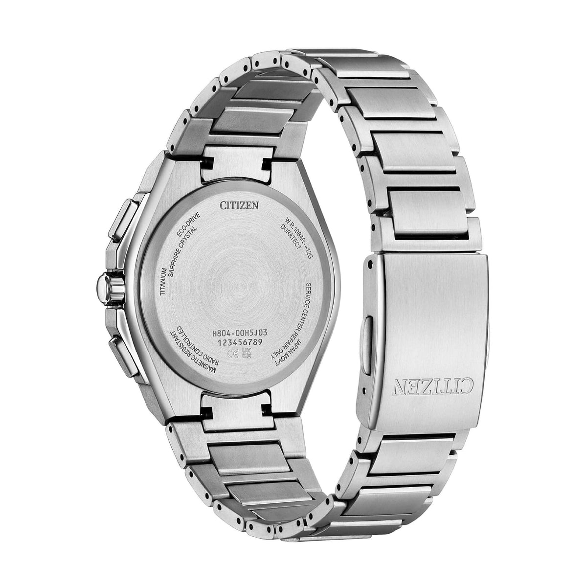 Orologio cronografo Citizen AT8 in supertitanio e blu MISURA UNICA